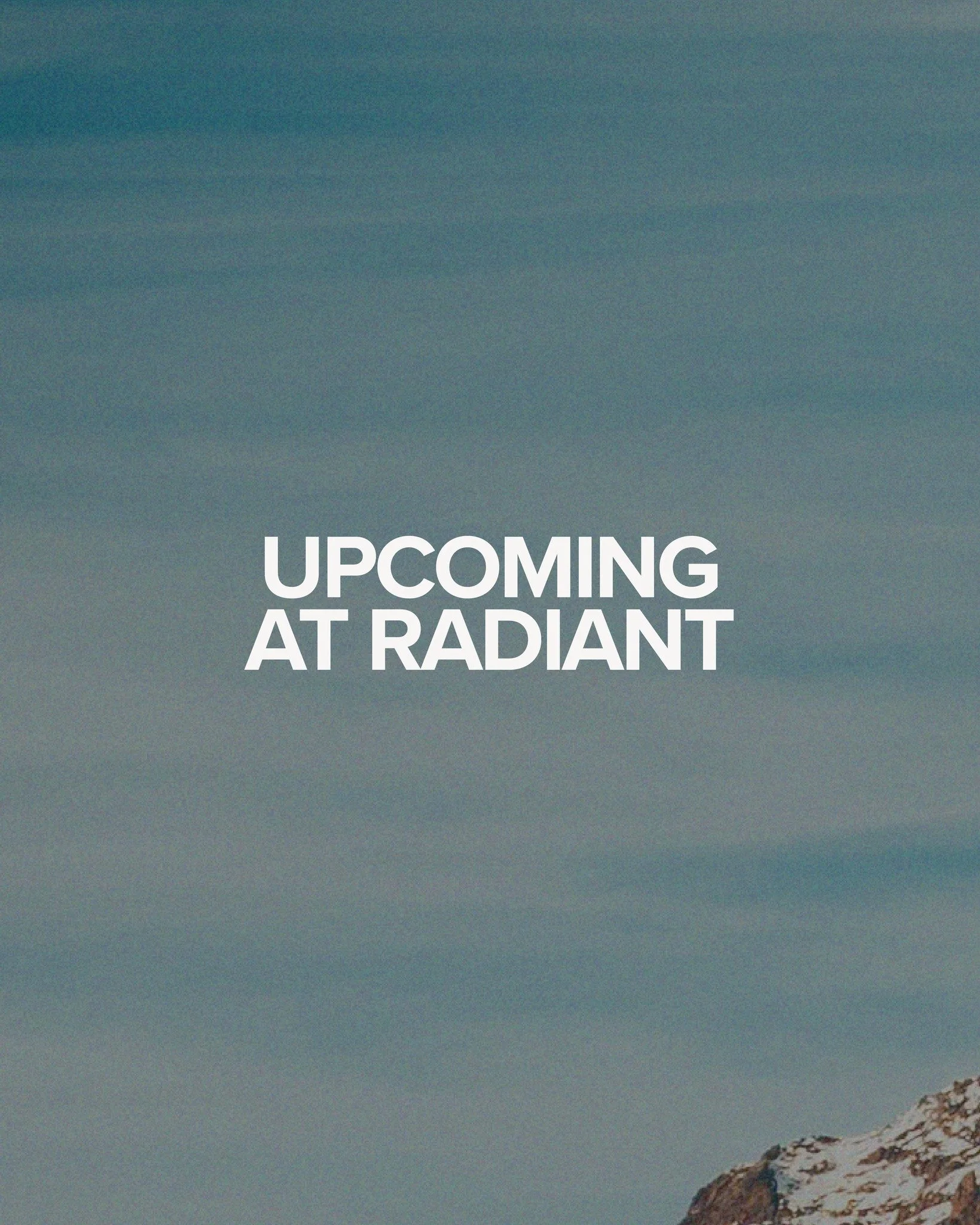 The last month of the year is full of good things here at Radiant. Check out more details at www.radiantlakeshore.com/events! ❄
