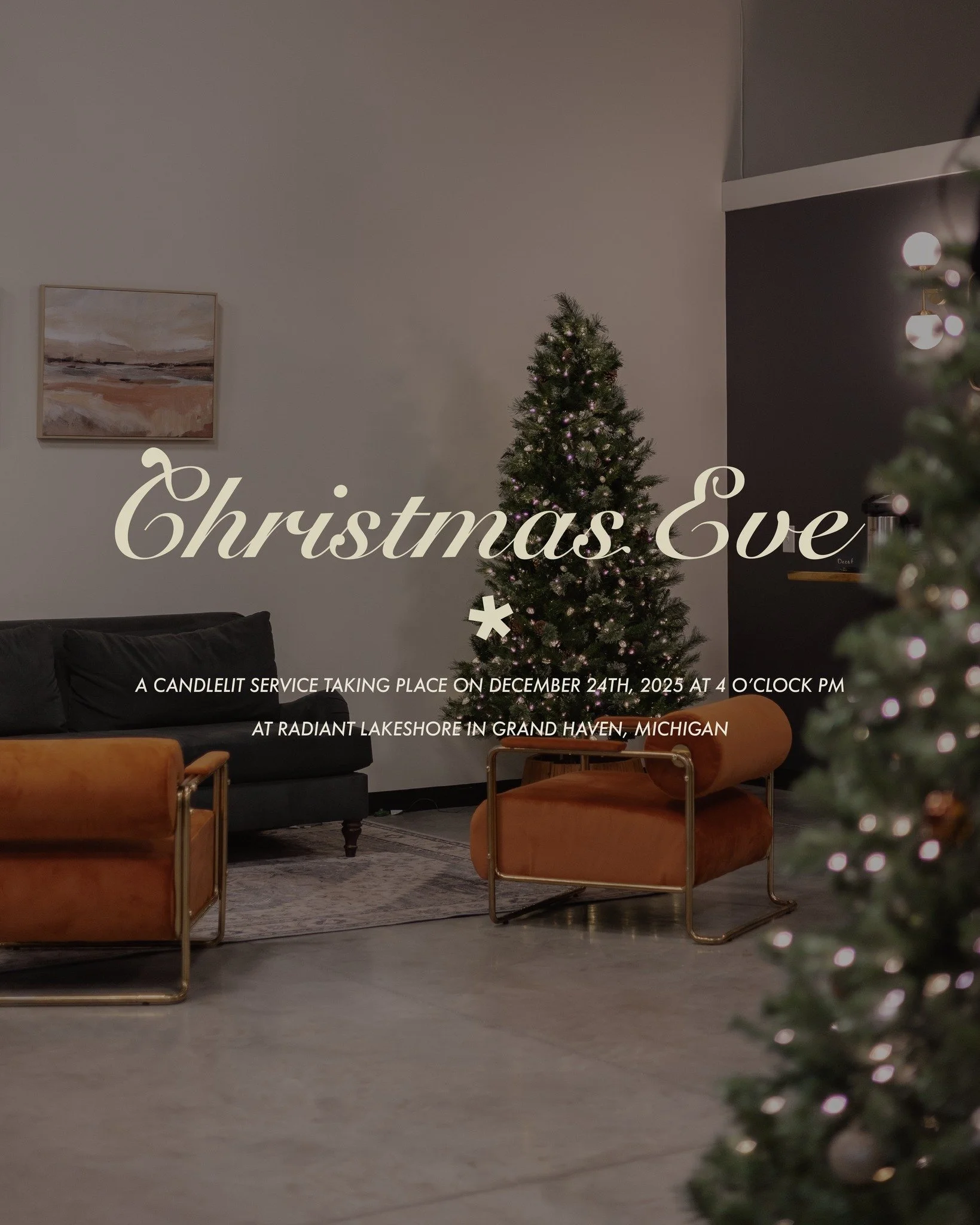 You're invited 📮 to a special Christmas Eve service here at Radiant Lakeshore. Invite your friends and family- it's going to be a sweet time together in God's house.

See you Wednesday 🤍 🎄

Learn more 👇
www.radiantlakeshore.com/events