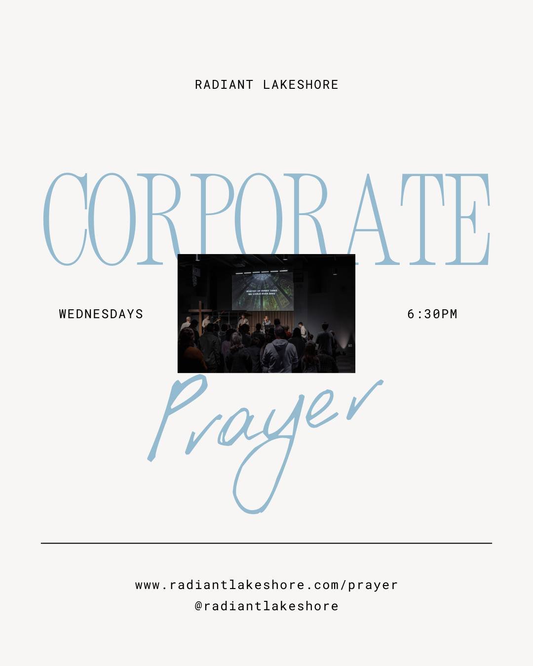 "Because of the LORD&rsquo;s great love we are not consumed, for his compassions never fail. They are new every morning; great is your faithfulness." Lamentations 3:22-23

Let's set our eyes on God this week. Corporate prayer happens here e
