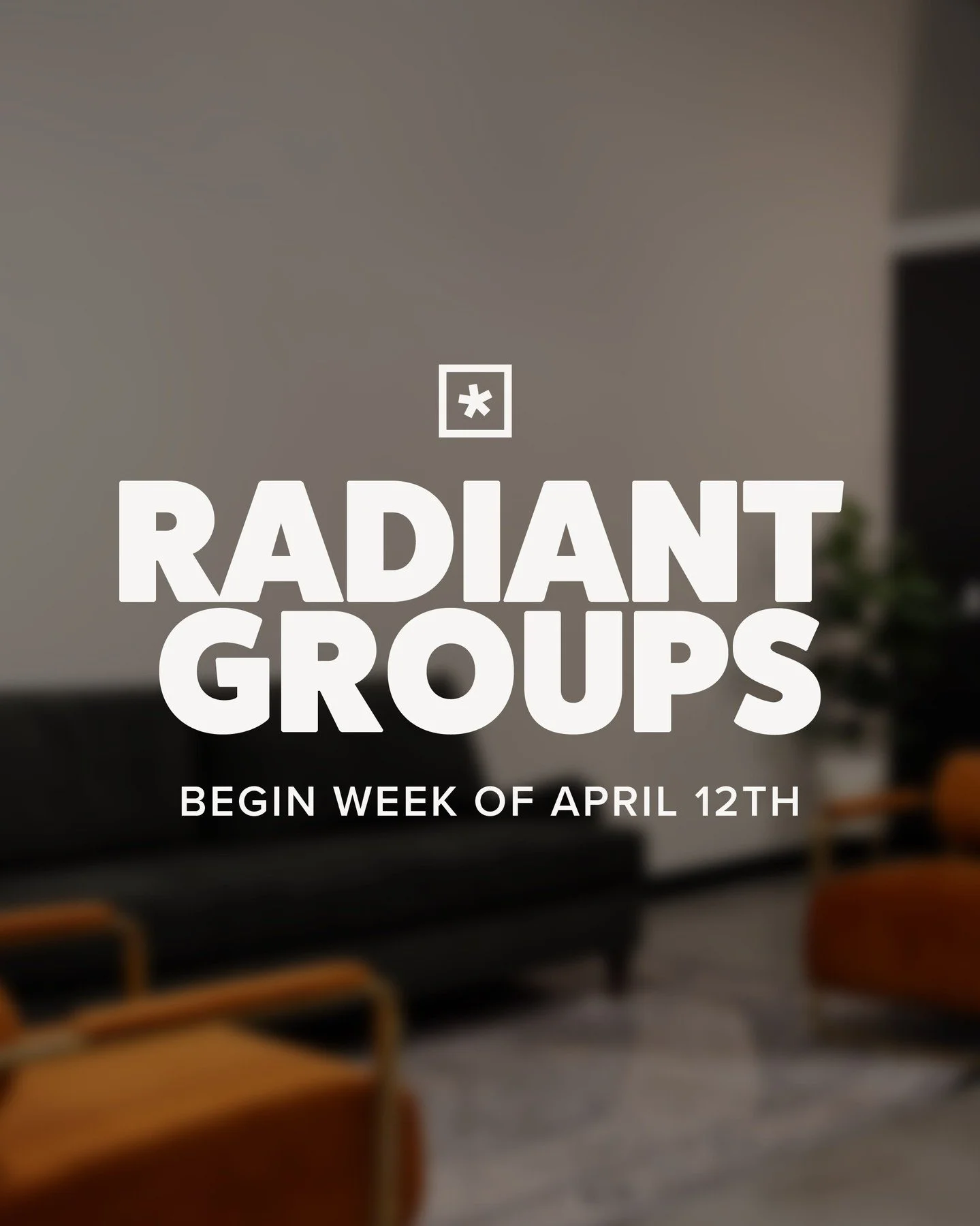 Groups beginning this April! Check it out and sign up 👉 🔷 www.radiantlakeshore.com/groups 🔷
