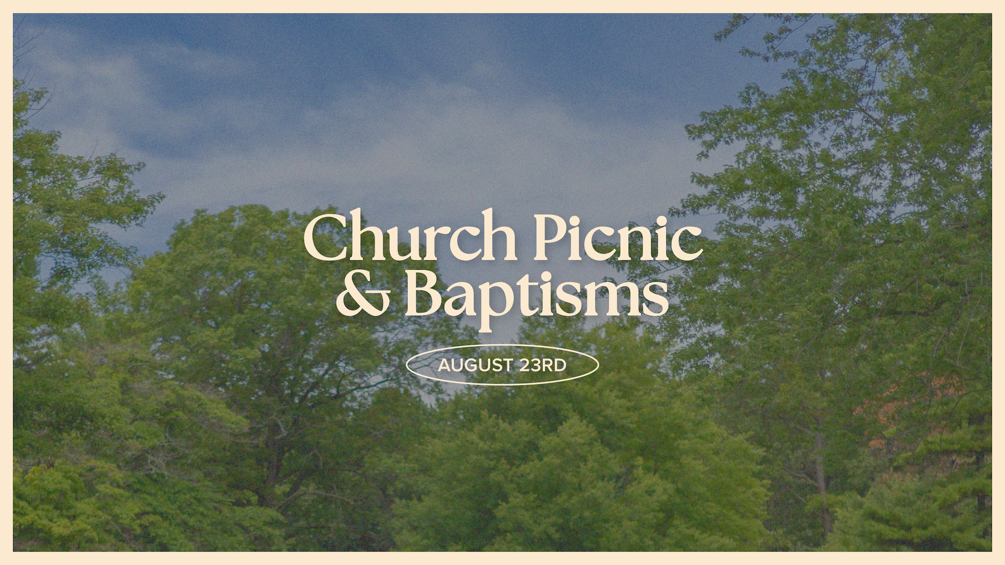 Summer Picnic &amp; Baptisms at Pottawattomie Park