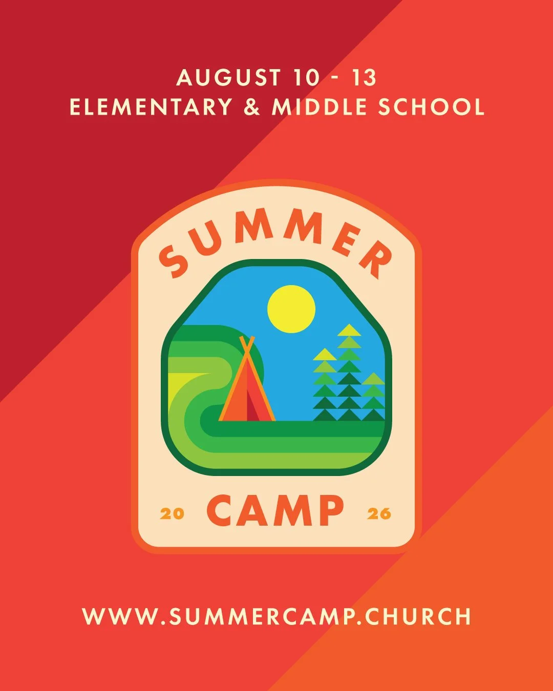 Summer camp is August 10-13, 2026! Did you sign up yet?

Remember, spots are limited, so make sure you snag one while you can. 🏕️

Learn more and sign up at www.radiantlakeshore.com/events