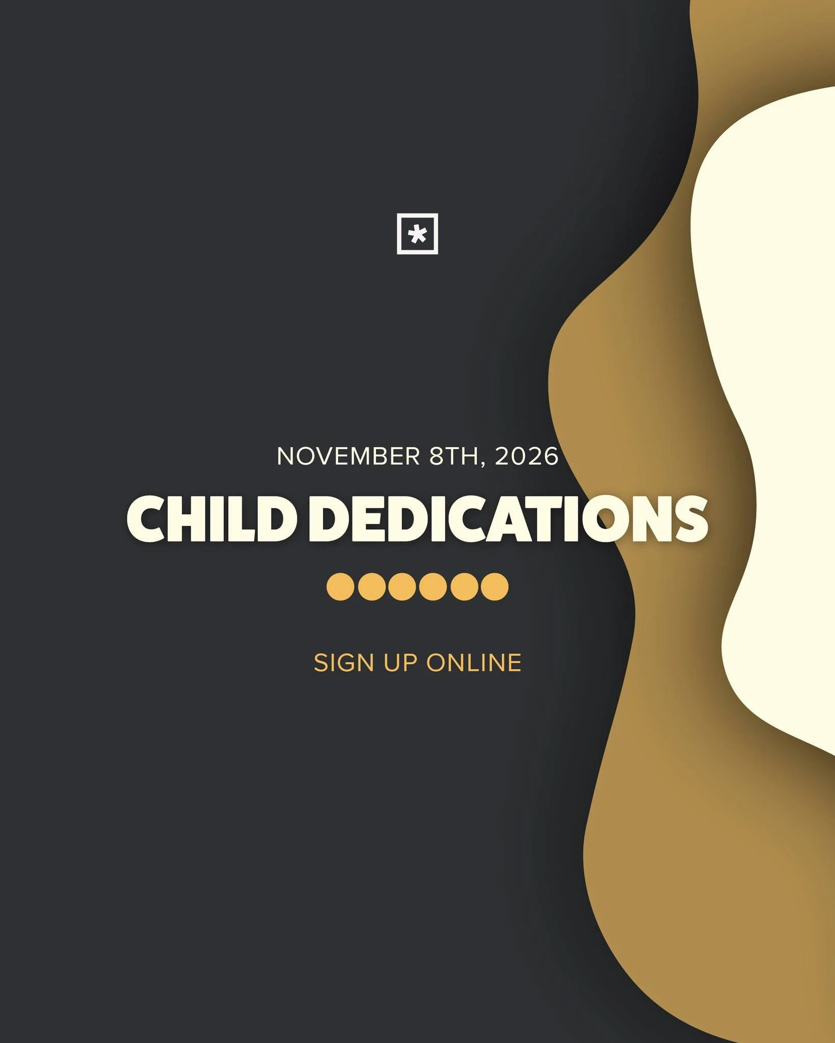 On November 8th, we will be hosting Child Dedications. Please  sign up on our website or email us with any questions at info@radiantlakeshore.com 💙