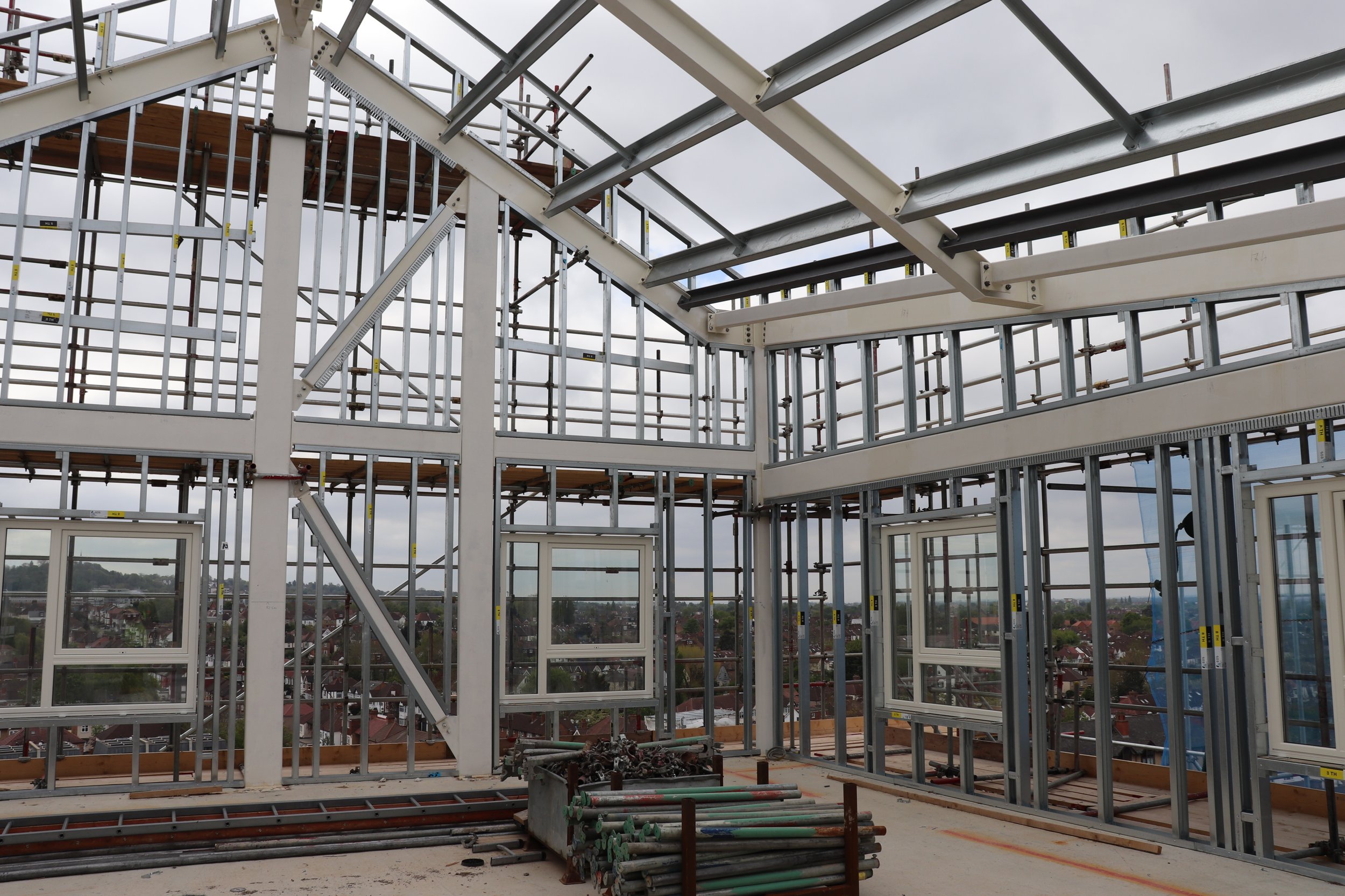 COORDINATED DESIGN Steelwork at Eastman Village Phase 2 Block A. Project Lead Consultant for the delivery phase at Pollard Thomas Edwards.