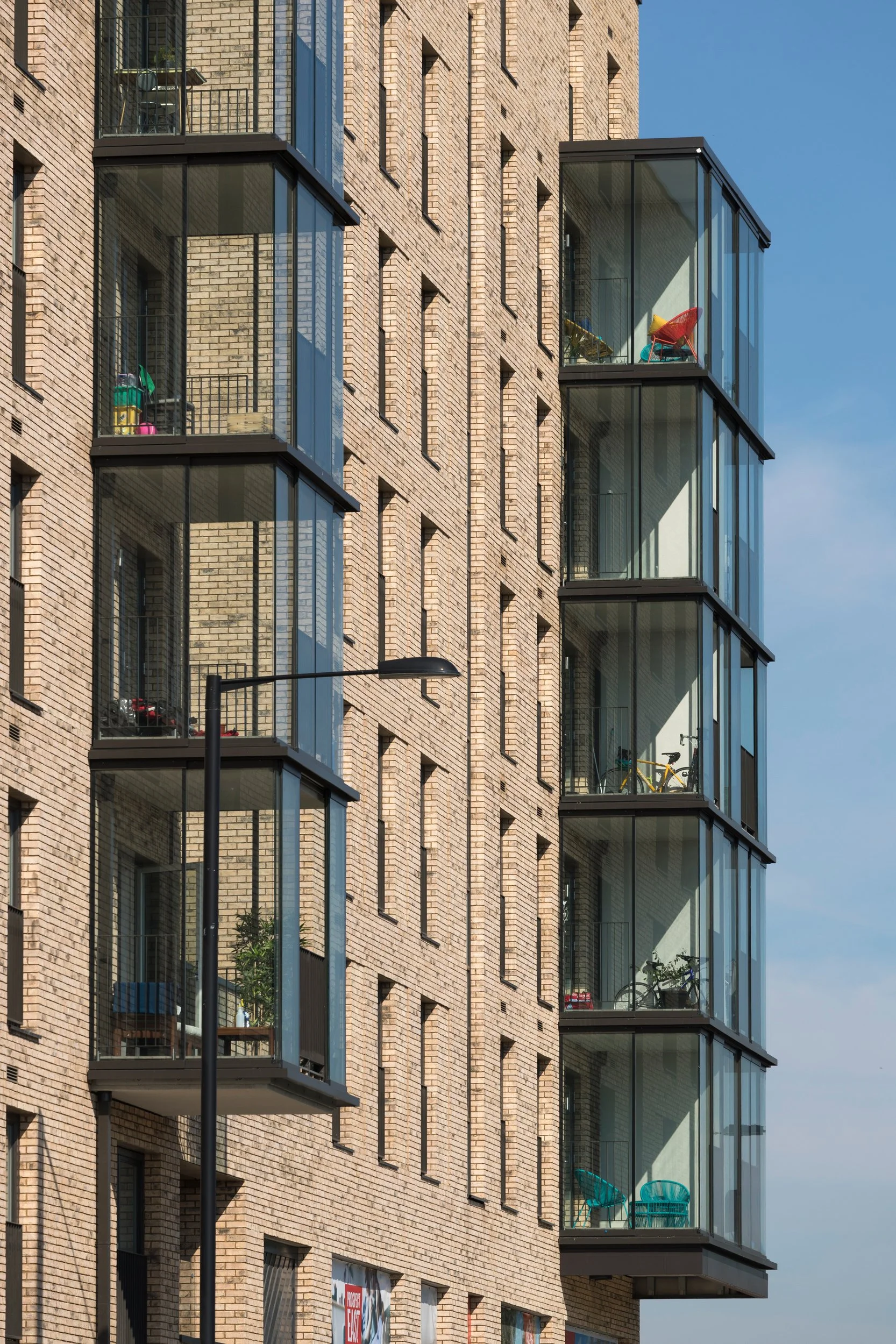 DETAILED DESIGN WINTER GARDENS facing Leyton Road. Prospect East. Project Architect for the delivery phase at Pollard Thomas Edwards. Photograph ©️ Tim Crocker.