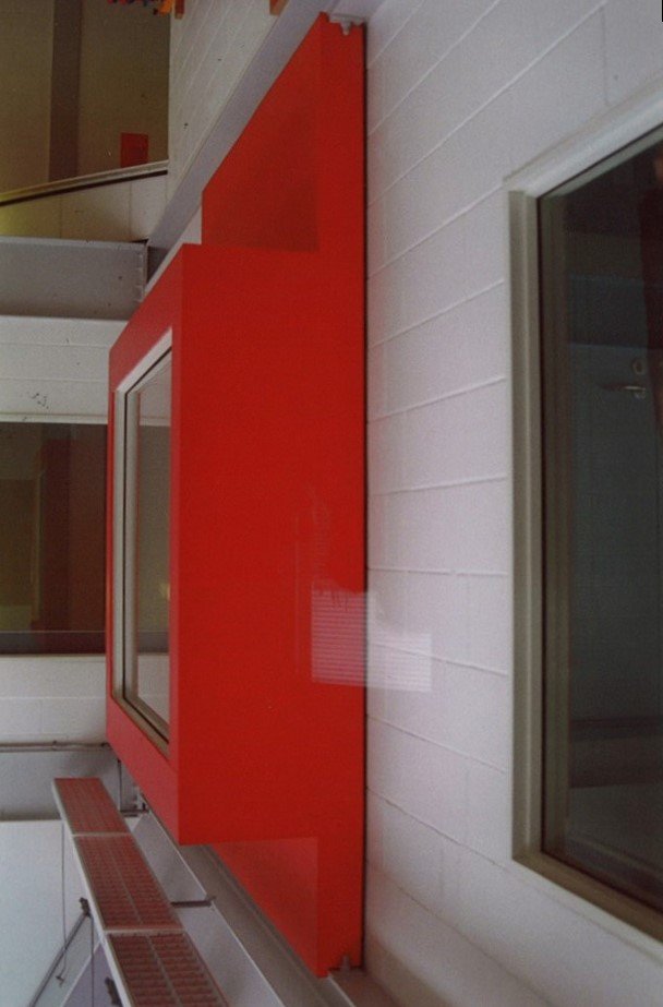 PLAYFUL INSERTION DJ BOOTH - Concept and detailed design.
Greenwich Millennium School and Health Centre. Architect with Edward Cullinan Architects.