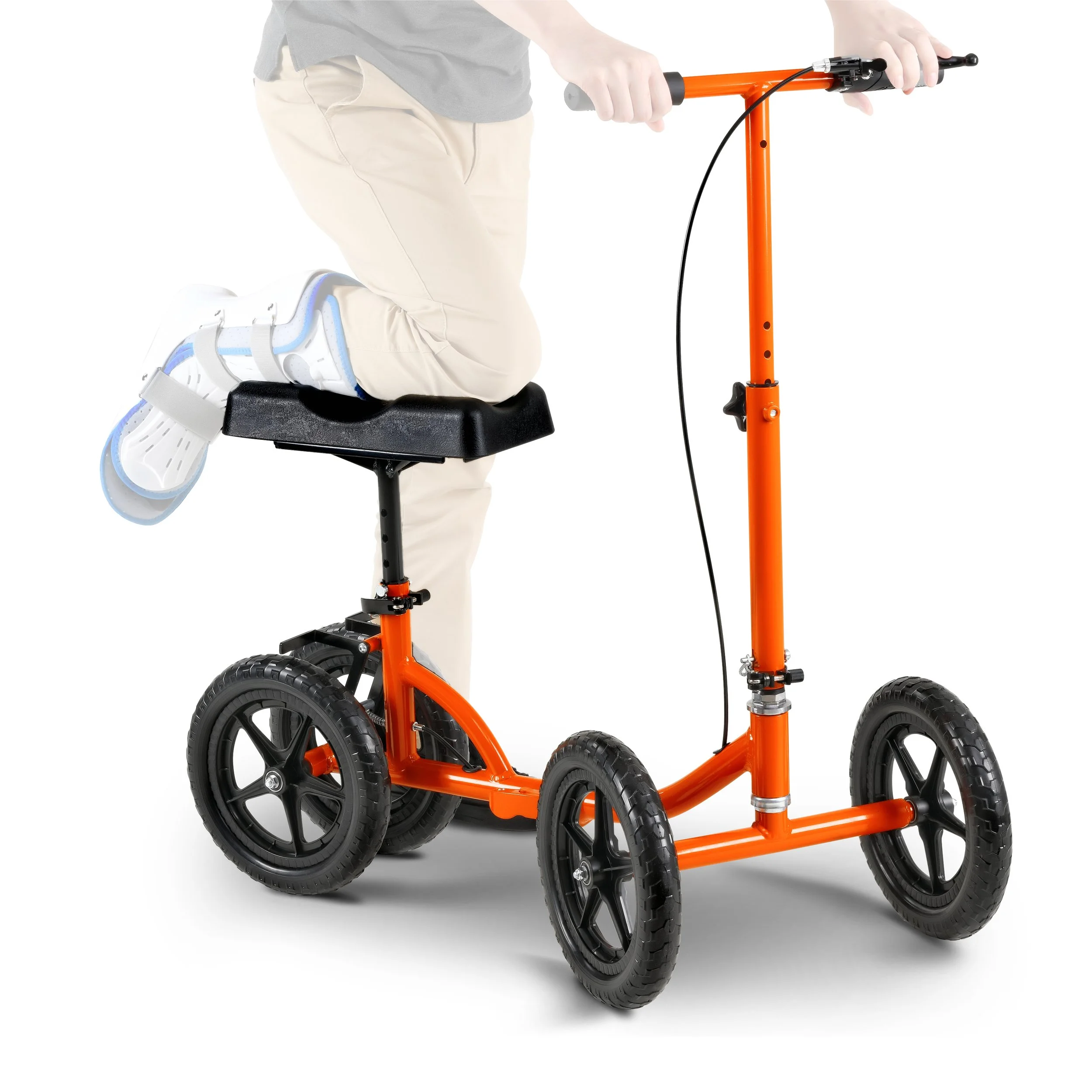 Knee Walker - Height Adjustable, 330Lbs Max Weight