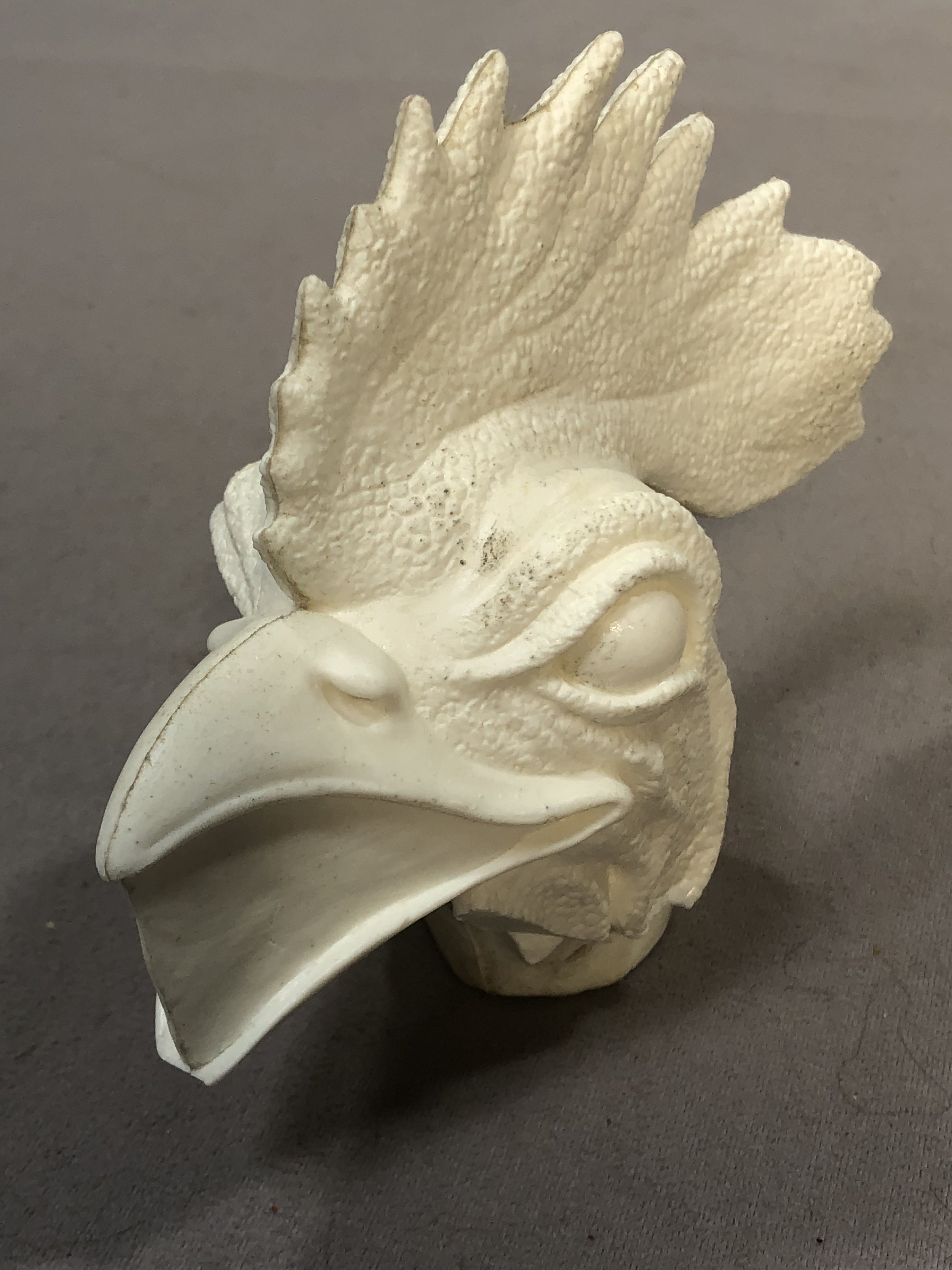 Custom Sculpt Rooster Head Solid Resin
