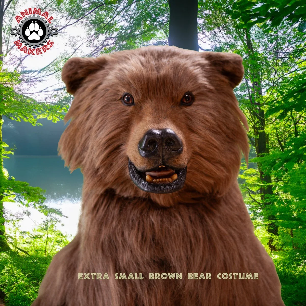 brown bear dress up XS Costume — ANIMAL MAKERS Light Blue Chiffon Half INV-219068 Color:Gold Metallic your kid inevitably answers