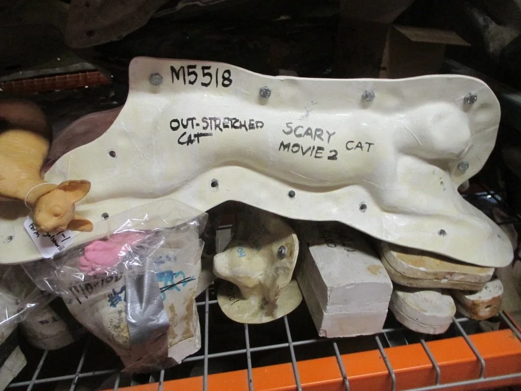 Mold of Outstretched Cat Form Movie Prop