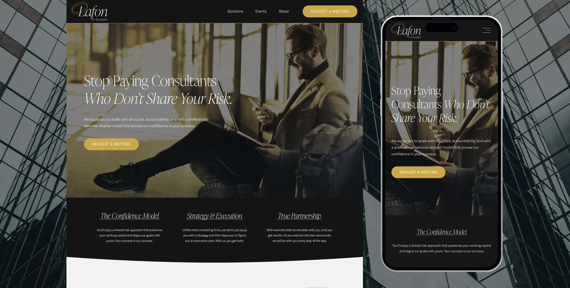 Business Consultant Website Design・Squarespace・StoryBrand