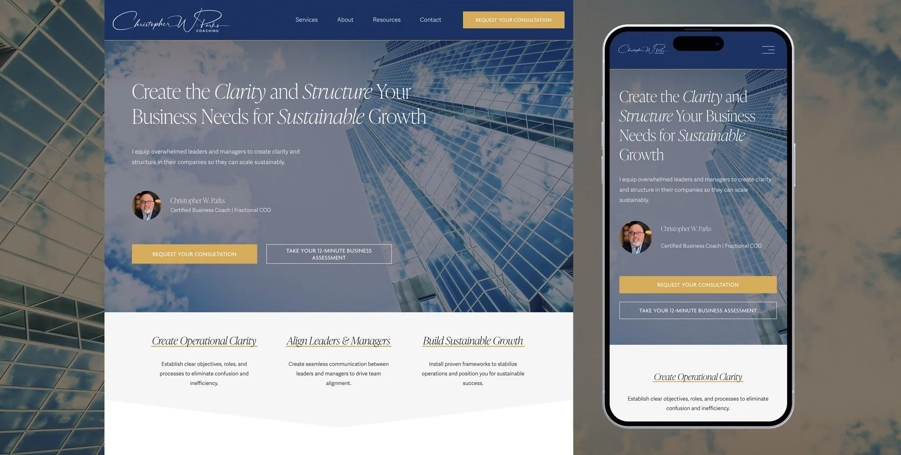 FinTech Consultant Website Design・Squarespace・StoryBrand