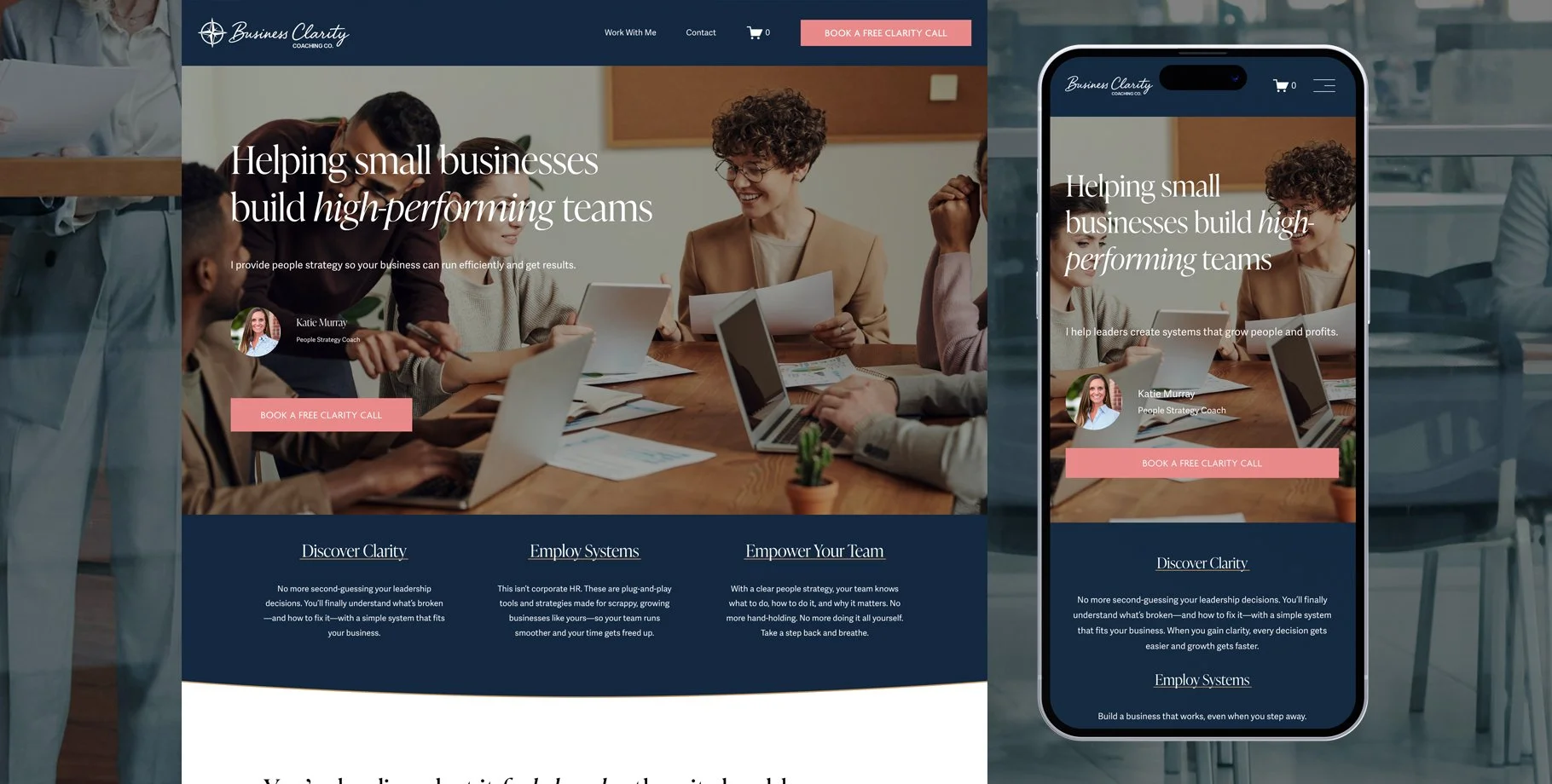 HR Consultant Website Design・Squarespace・StoryBrand