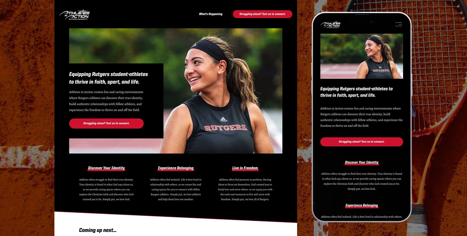 Sports Ministry Website Design・Squarespace・StoryBrand