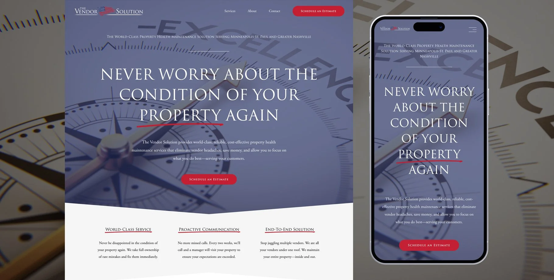 Property Management Contractor Website Design・Squarespace・StoryBrand