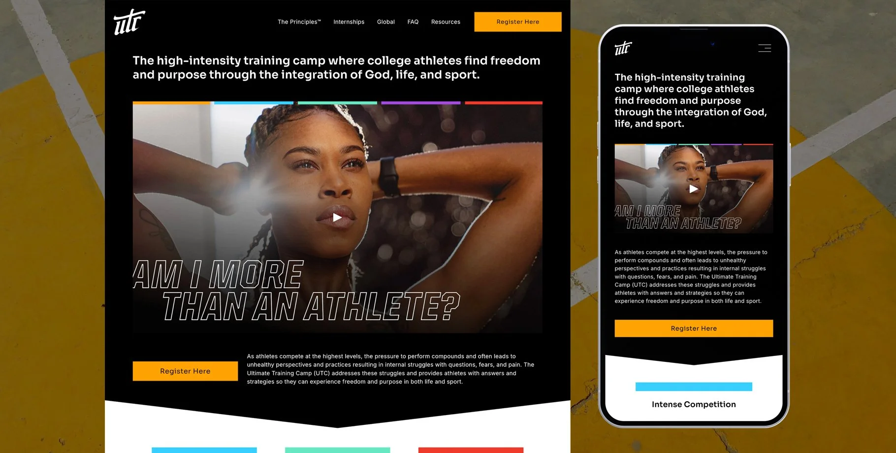 Christian Sports Camp Website Design・Squarespace・StoryBrand