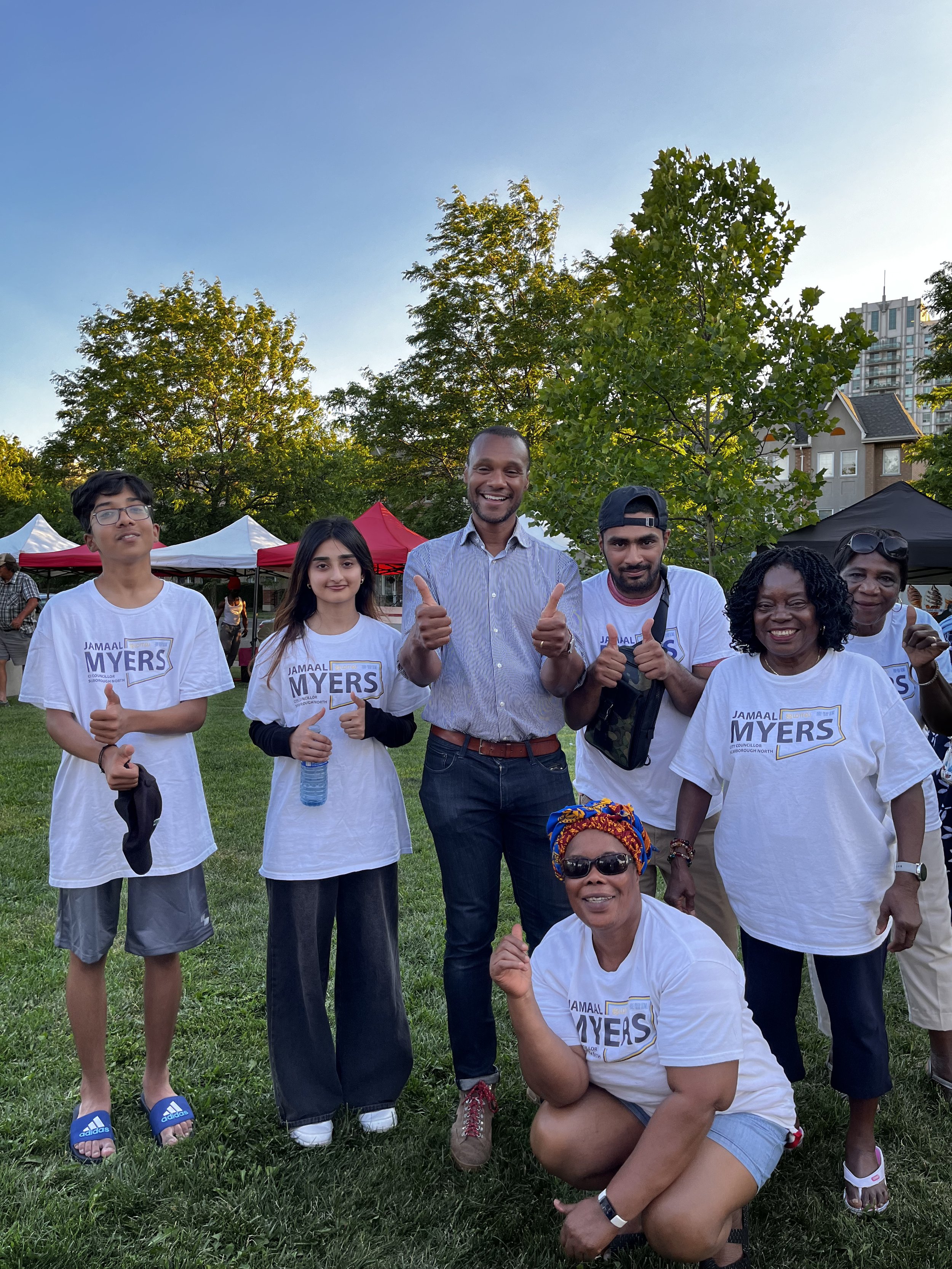 Councillor Jamaal Myers + Volunteers