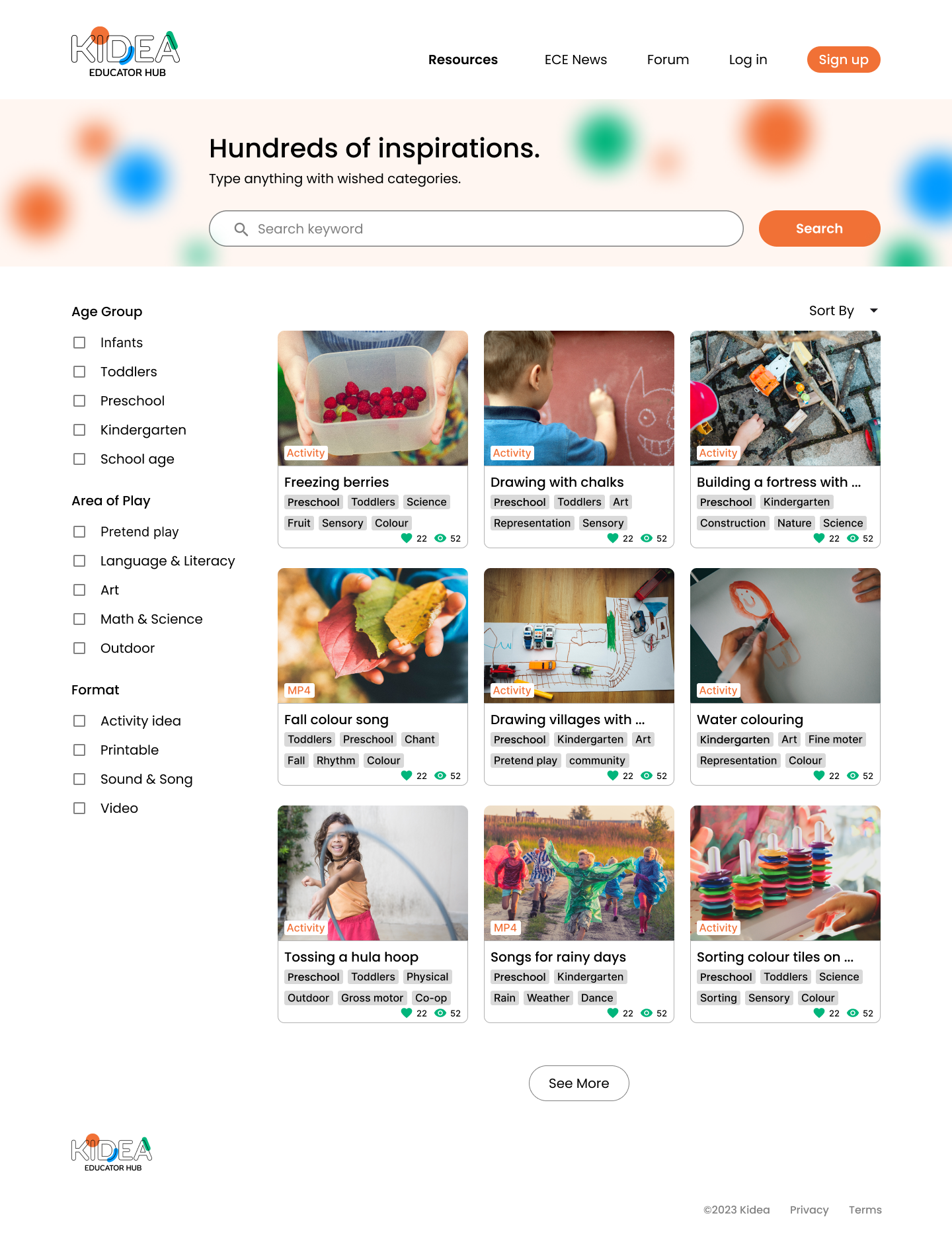 Landing page
