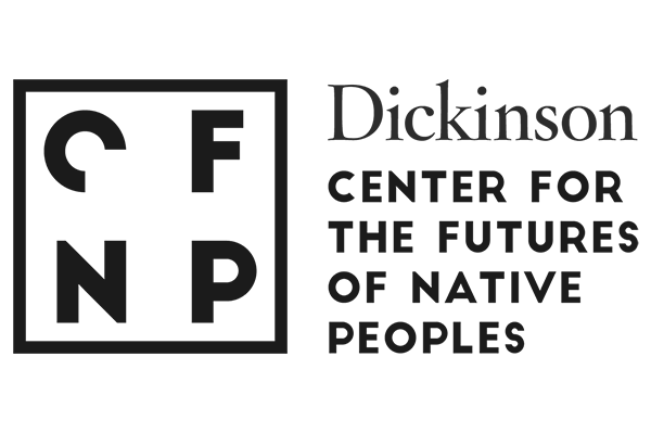 Logo for Dickinson Center for the Futures of Native Peoples with initials C F N P inside a square on the left and the organization name on the right.