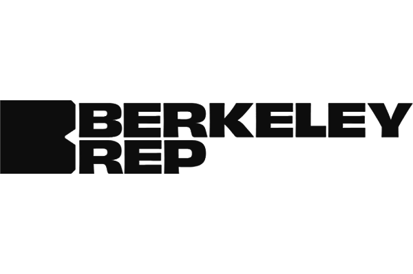 Black and white logo with the words 'Berkley Rep' and a stylized 'B' on the left side.