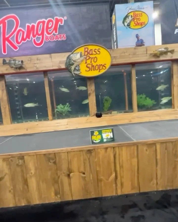 Take a look at this stunning custom-fit wooden bass tank surround that we crafted for Bass Pro Shops this spring.&nbsp;💪✨&nbsp;At KALIBER, we take immense pride in bringing our clients' visions to life and activating their brands with genuine authen