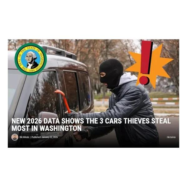 Thieves Love These 3 Cars the Most in Washington State - keyw