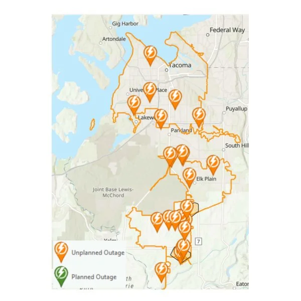Thousands without power across Pierce County after region-wide high winds - tnt