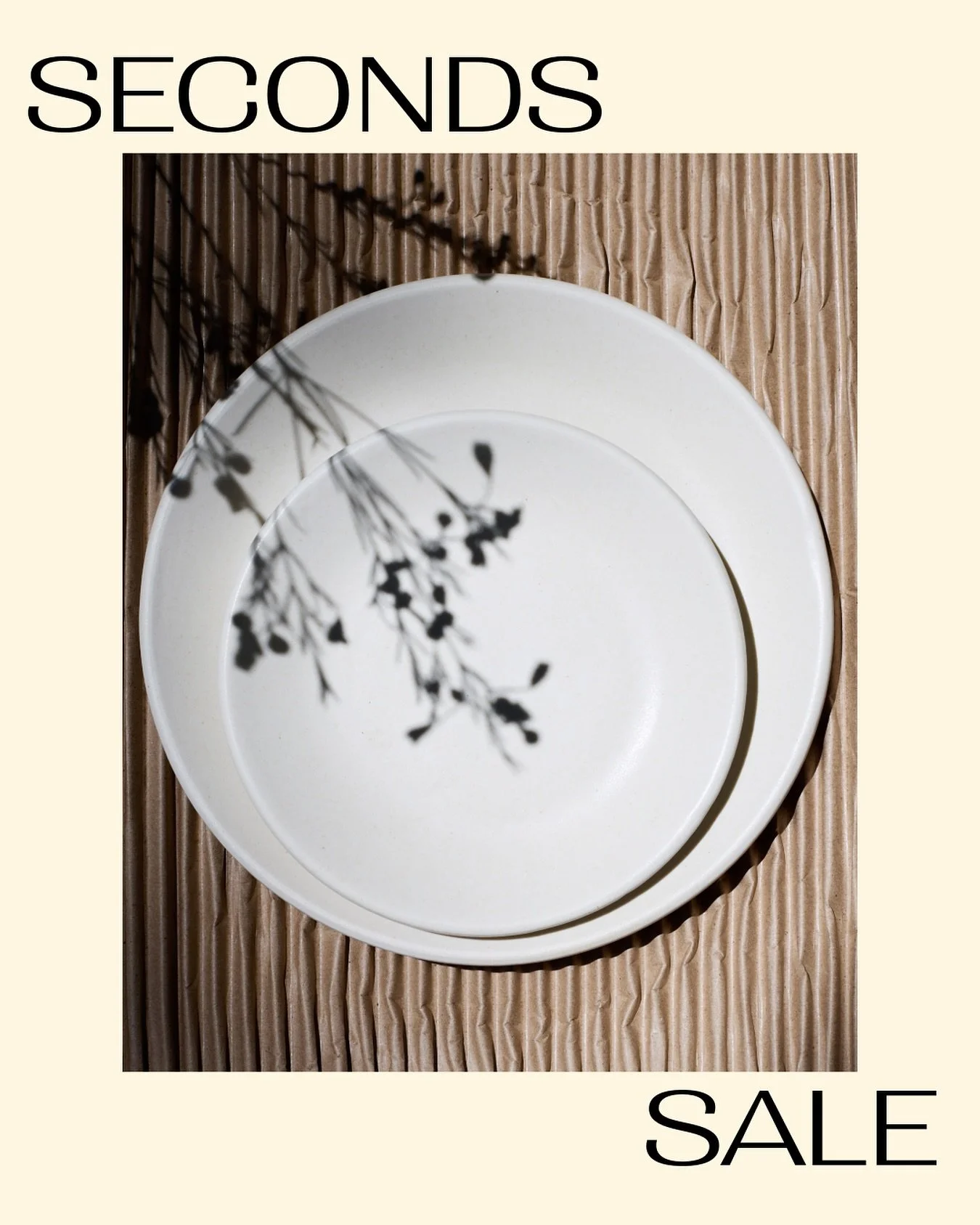 Seconds Sale starts now! We have just released a sweet and petite assortment of Fall Seconds. This collection features all retired glaze colors, and a little bit of everything like Bassos, Helping, Moon + Pilar Vases, a few Platters, and all sizes of