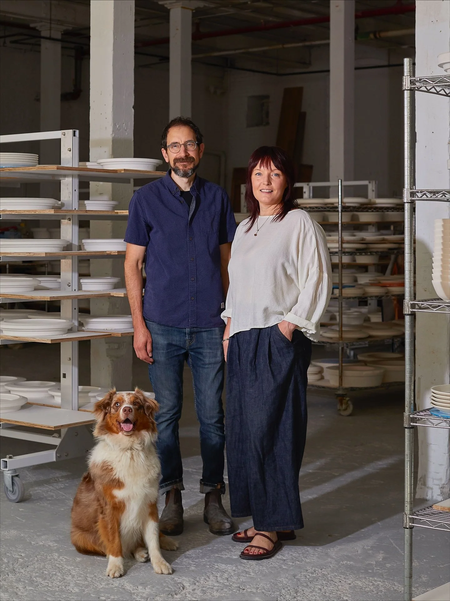 Hi Hello! It&rsquo;s been a little too long since we shared our faces over here. A little reintroduction and a reminder to shop small ❤️ 

Studio shot 📷 of us is by @angeltuckerphoto who so perfectly captured us in our element!