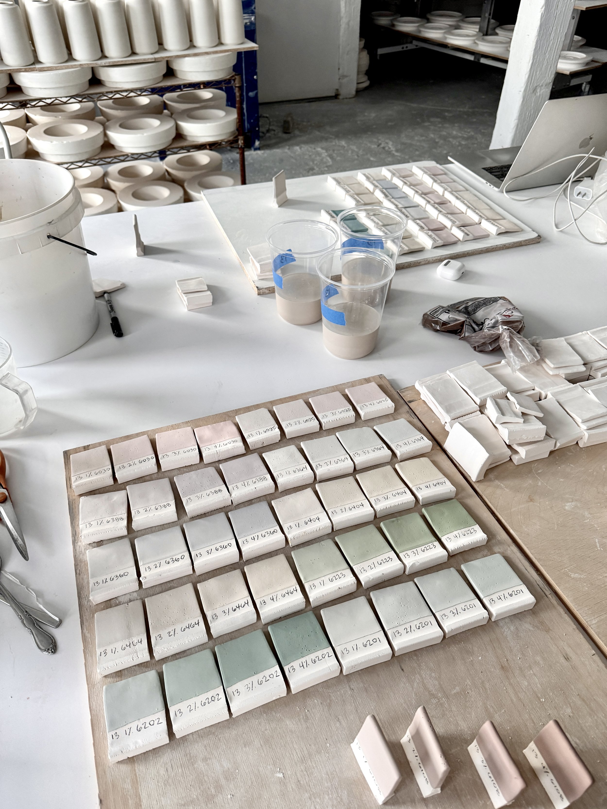 So many glaze tests! 