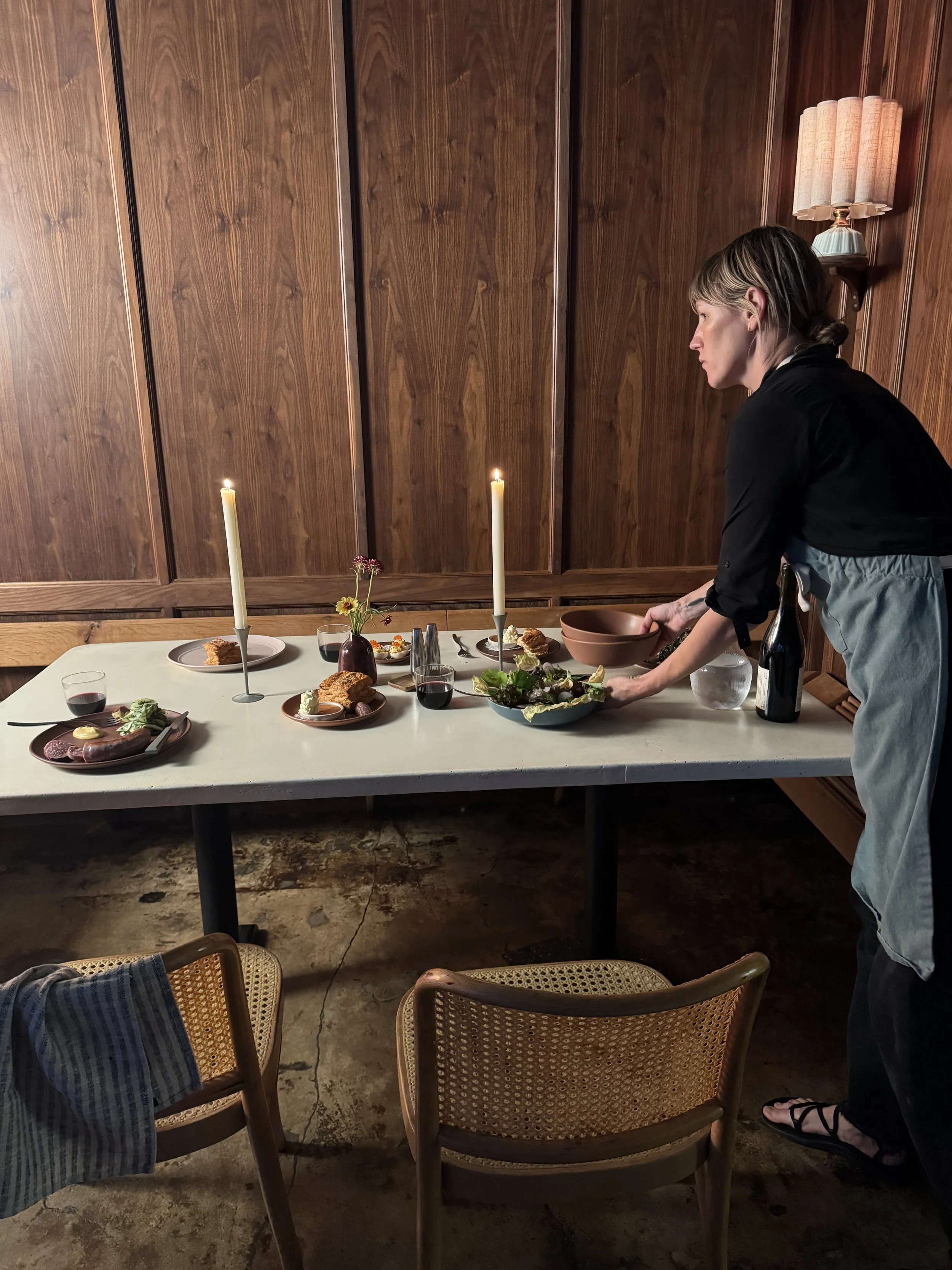 Kate graciously stepping in as our model. 