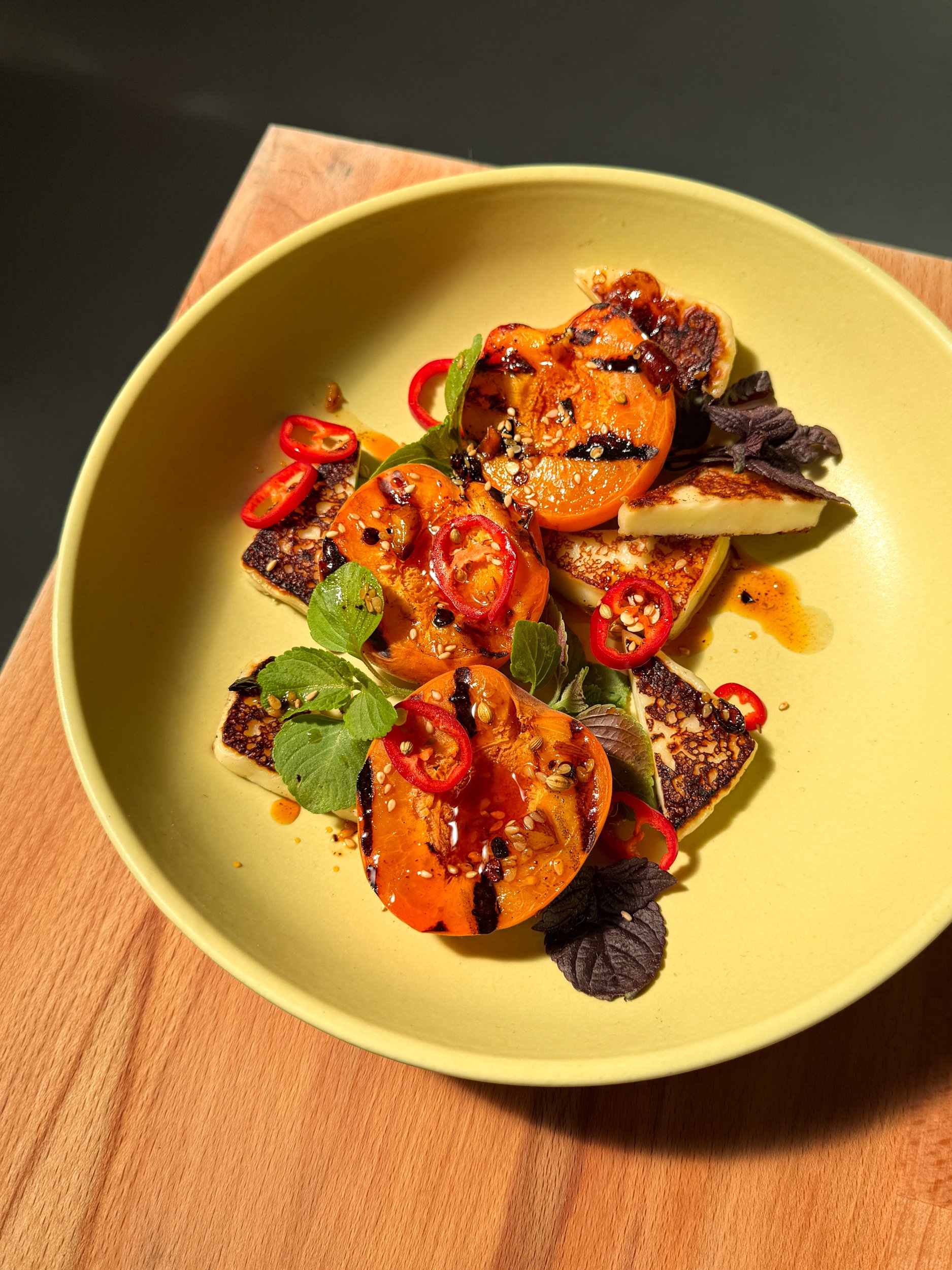 Char and Chartreuse: Summer Grilling on Ume Porcelain