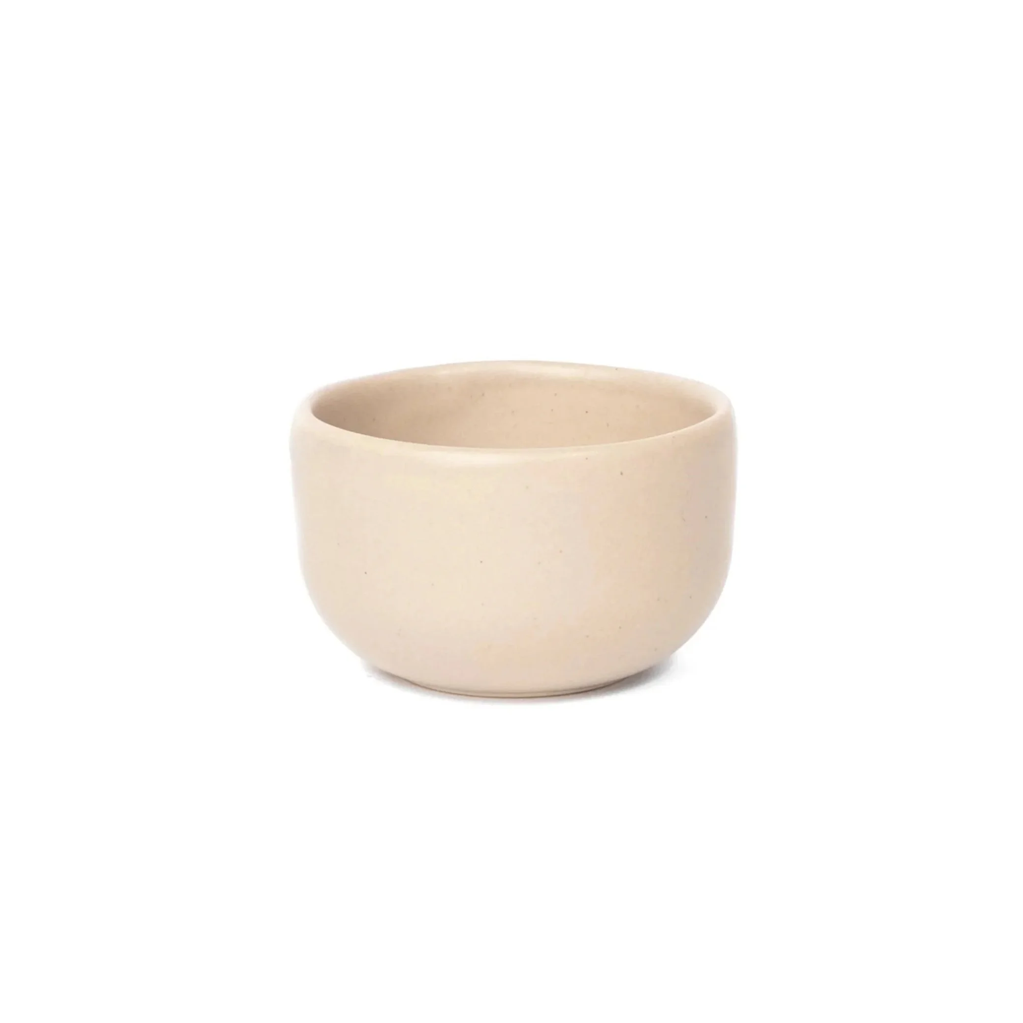 Handcrafted porcelain Sake Cup, 2.5 inch, 2 fluid ounce, shown in Roux glaze — Myrth Ceramics