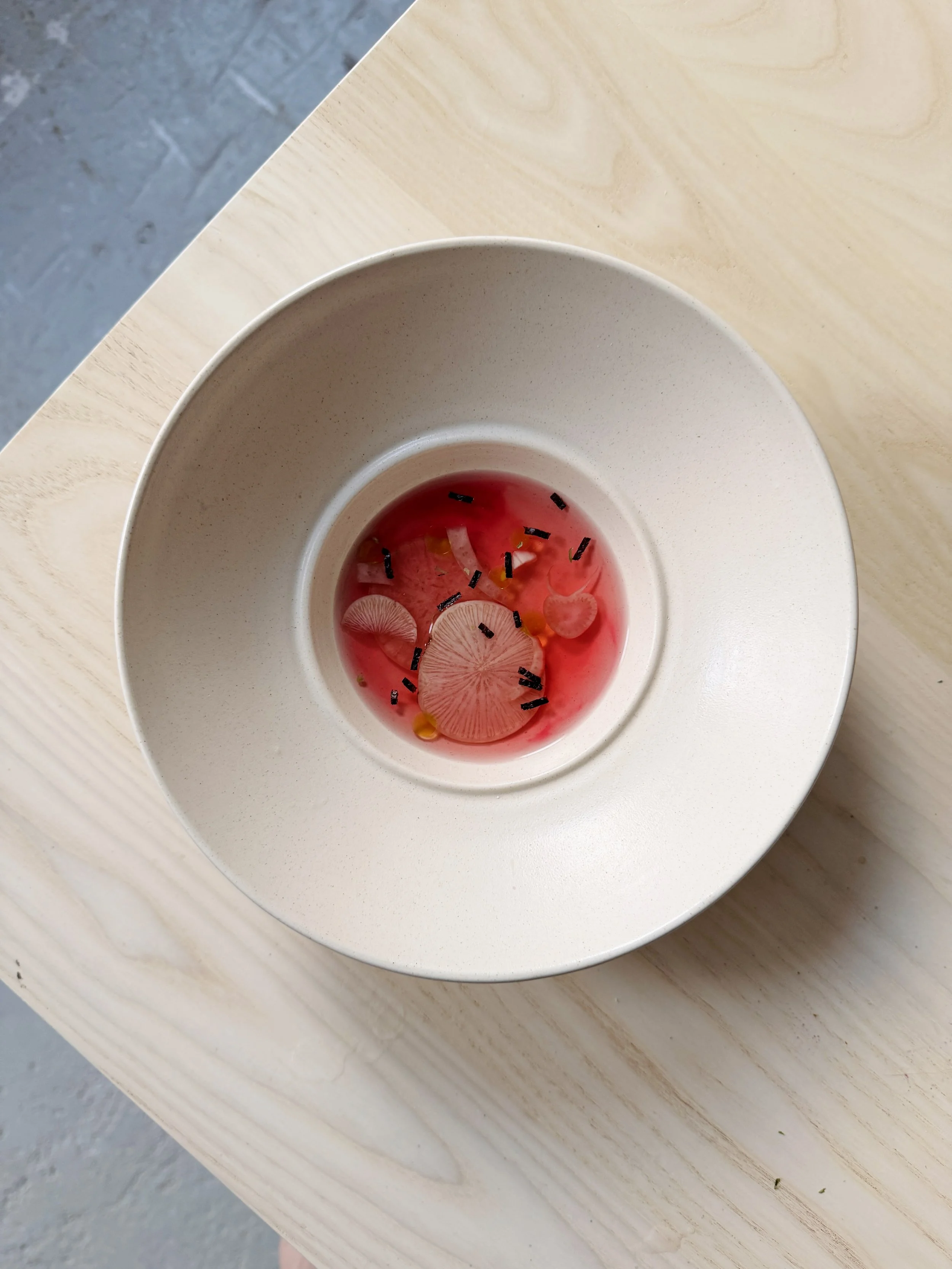 Hand-thrown custom ceramic vessels made in small batches at Myrth Ceramics studio