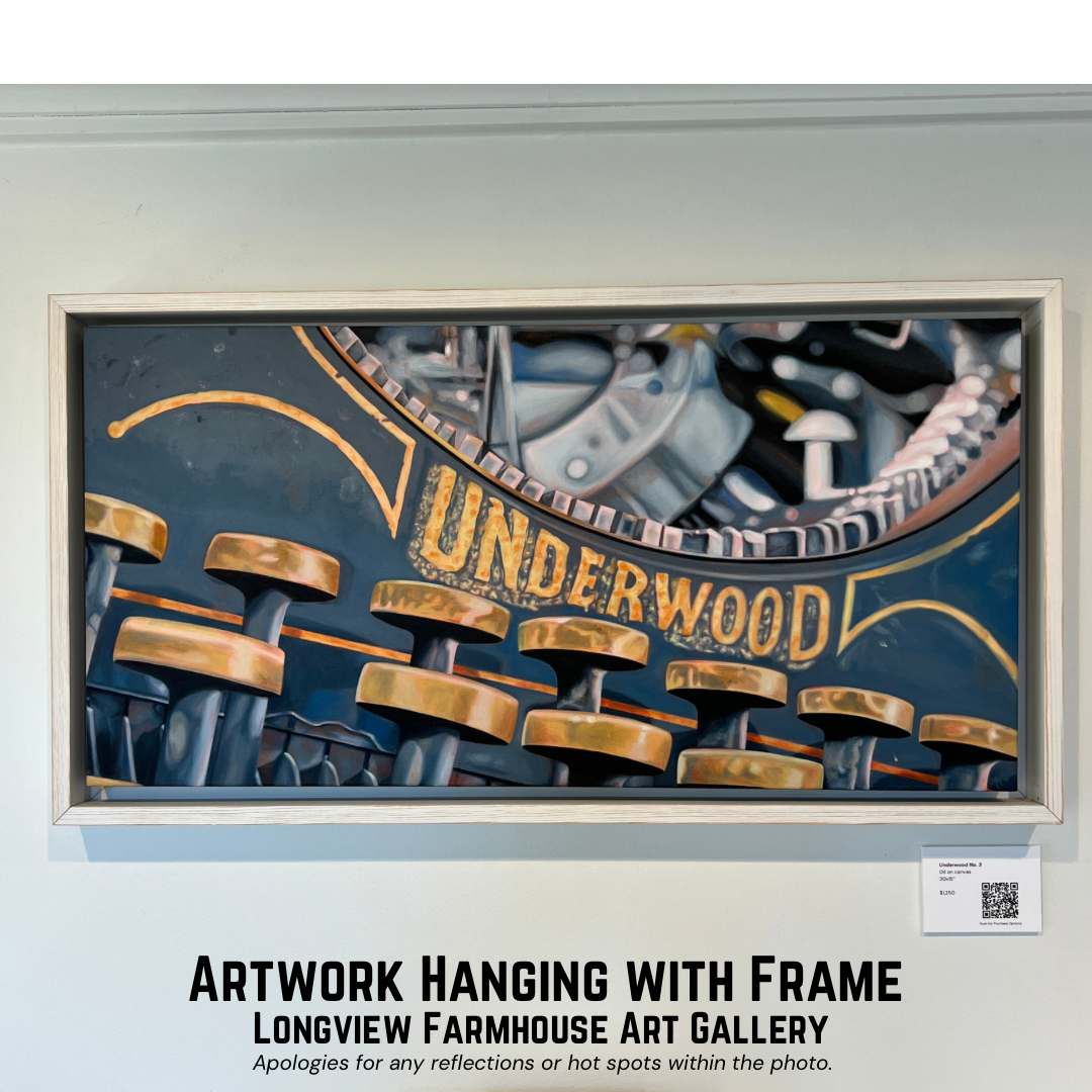 Underwood No. 2, 30X15” Original Painting, Framed