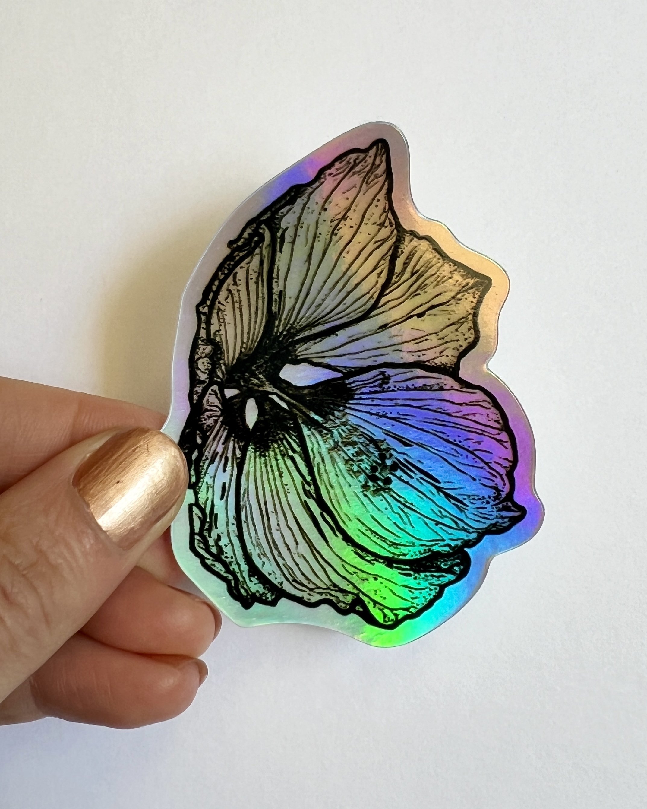 Flower Holographic Sticker