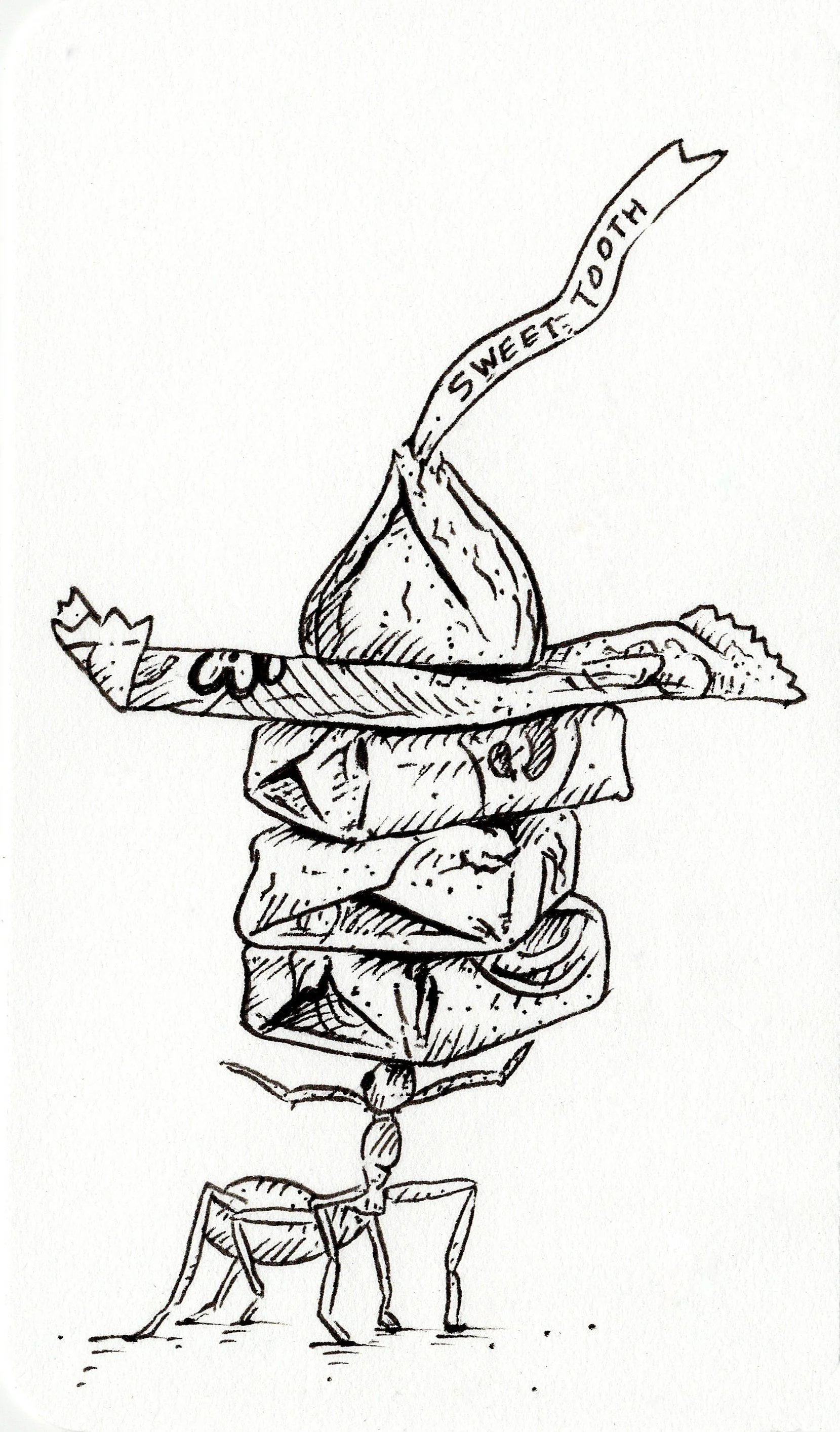 INKTOBER 2025 • Day 9 • “HEAVY”