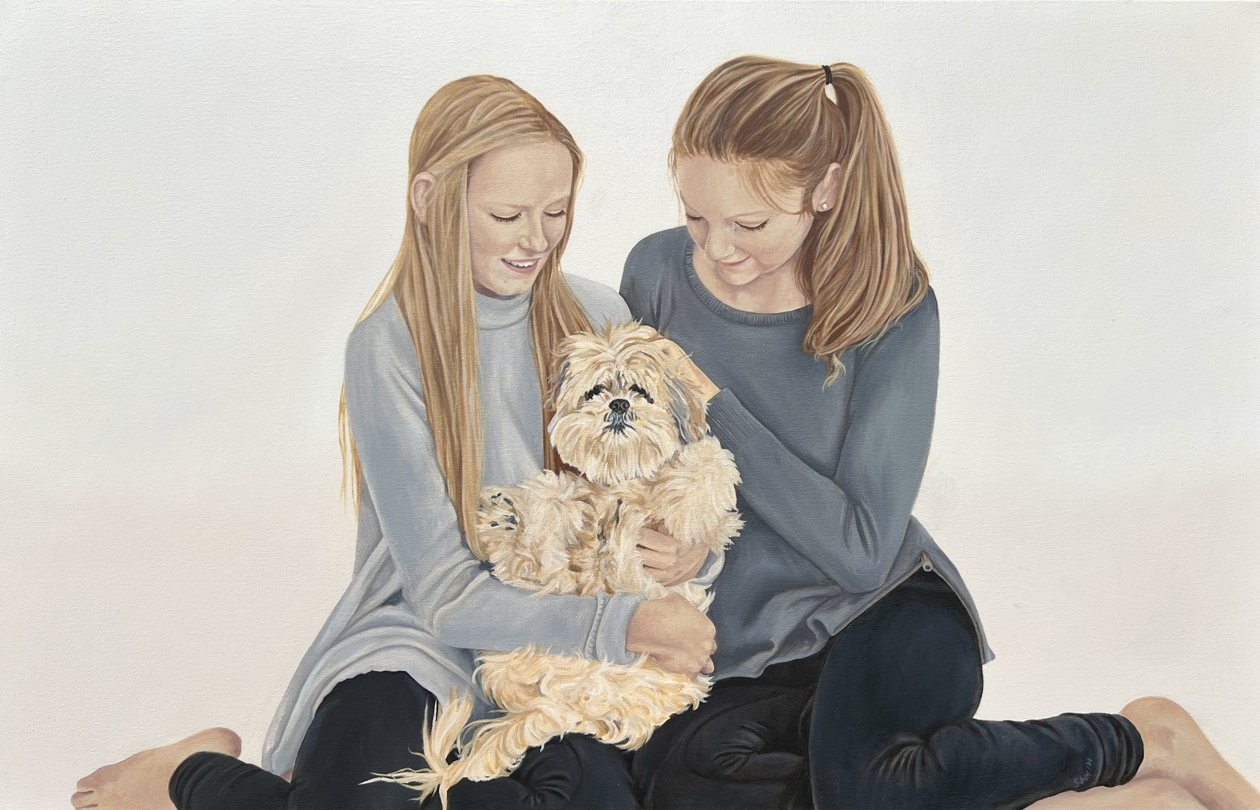 Our Girls • oil on canvas • 17.5x26.5”