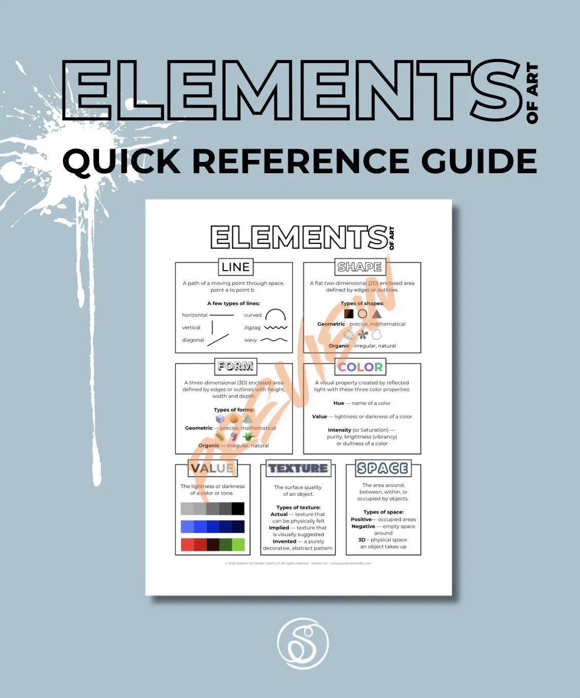 ELEMENTS OF ART — Quick Reference Guide