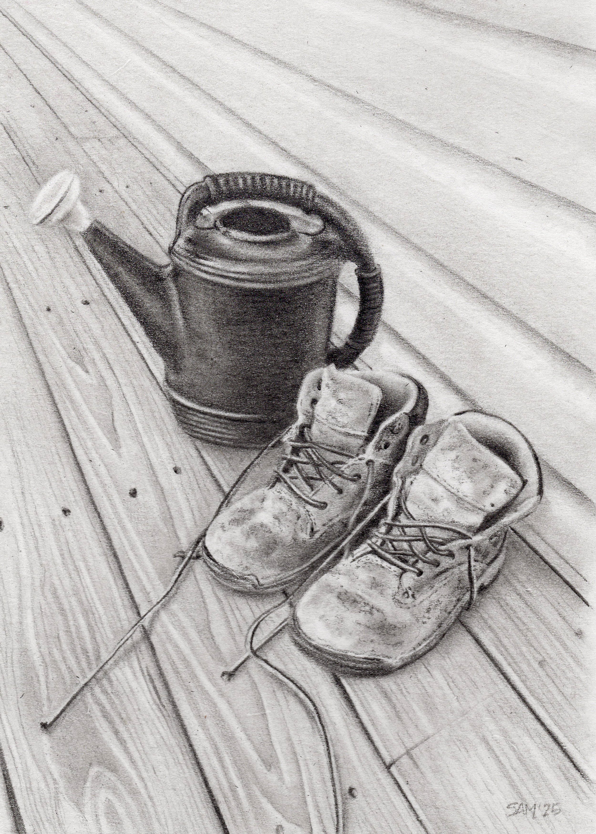 Nana & Poppa’s  • graphite pencils on paper • 6x4” 