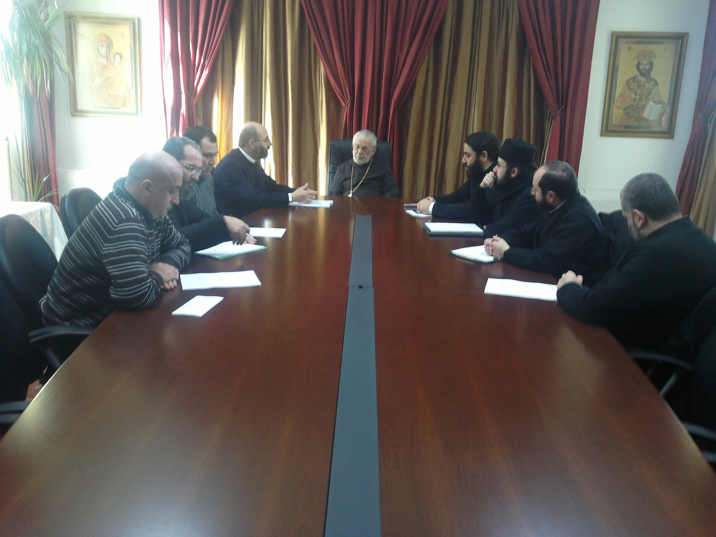 اجتماع مع مجلس الجامعة