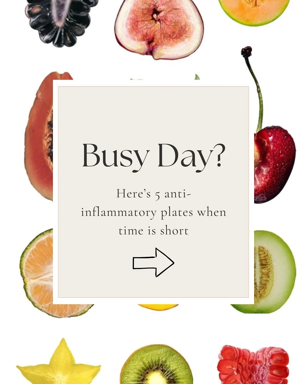 NGL, making this post made me hungry.
Take it from a dietitian- focusing on eating MORE anti-inflammatory foods is key for better health, fertility, brain power, and energy.
These quick meals are rich in fiber, antioxidants, protein, and live activ