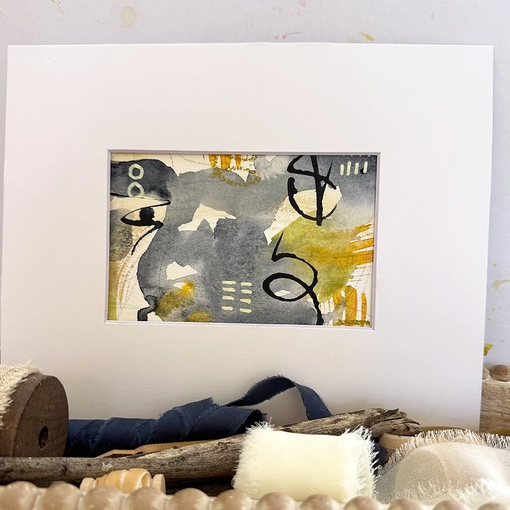 Just added two original mixed media painting to the Bloom True shop. These are one of a kind, and originals. They&rsquo;re both mounted in neutral white beveled mat boards ready to frame. 

Today, and every day, create, discover &amp; grow.

Terri
Al