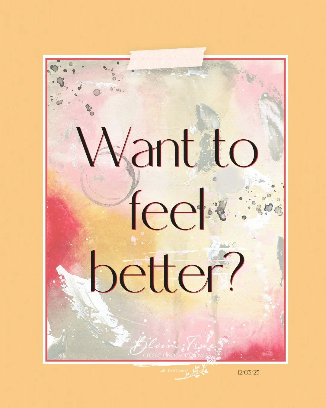 It&rsquo;s true . . . Making art, any art, offers the ability to help you feel better. Come discover how with me on YouTube as I guide you through mindful art making.

Today, and every day, create, discover &amp; grow.

Terri
All links are accessible