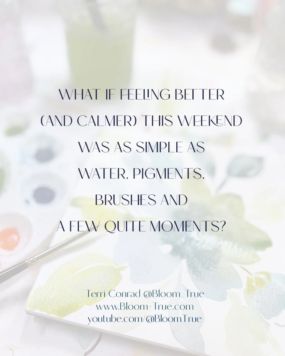 Weekend plans? Come paint with me on YouTube.It&rsquo;s free - you&rsquo;re welcome.

Today, and every day, create, discover &amp; grow.

Terri
All links are accessible in my bio 💛☀️🖌️

#MindfulArt
#meditativeart
#artmeditation
#SelfCareThroughArt
