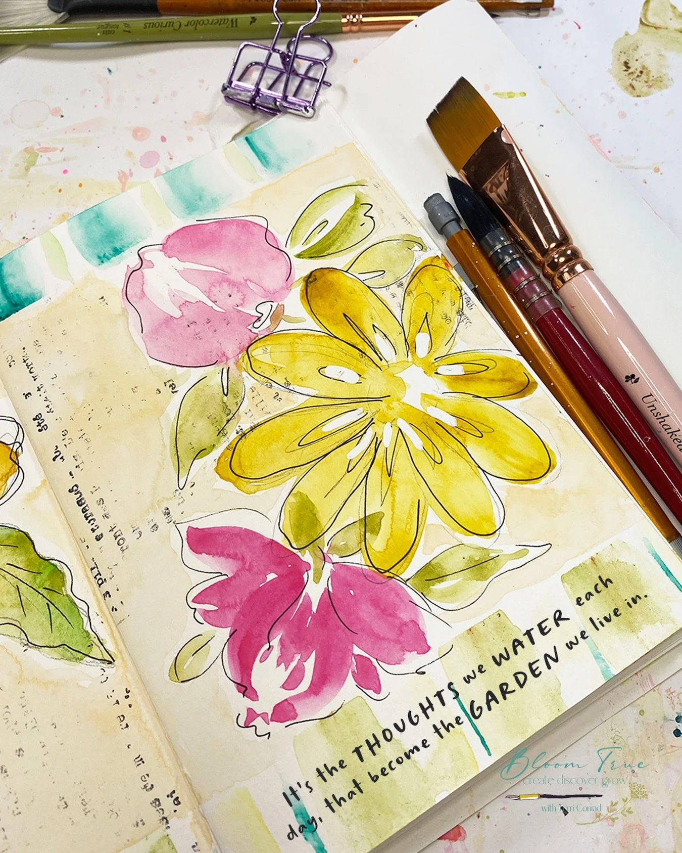 What kind of garden do you live in?

Today, and every day, create, discover &amp; grow.

Terri
All links are accessible in my bio 💛☀️🖌️

#watercolorsketchbook 
#watercolordaily 
#watercolorbeginners #artjournalpage #artjournalpages