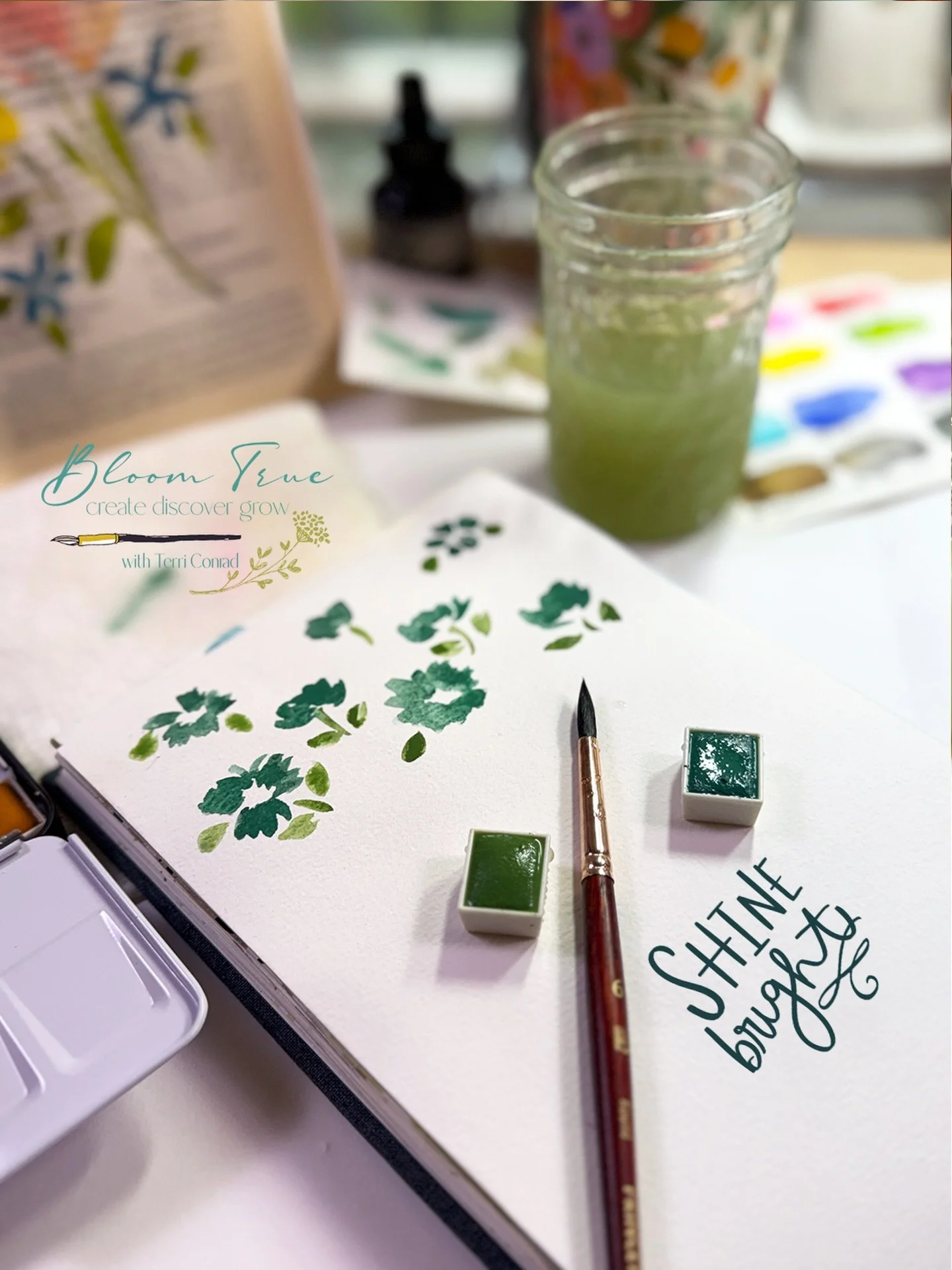 I&rsquo;m playing with two new to me @artphilosophyco watercolor paint palettes. I really like these pigments. I recorded some swatching and will share more this week. If you&rsquo;ve watched any of my Mindful Mondays YouTube videos, you&rsquo;ll see