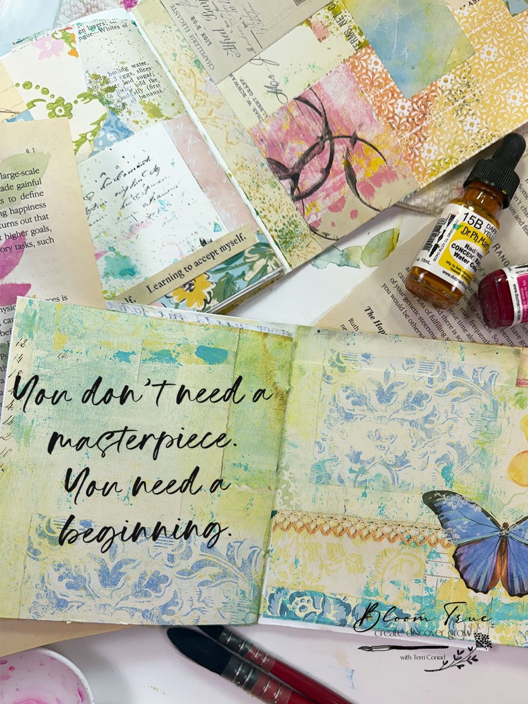 You want to express yourself creatively, and you don&rsquo;t know where (or how) to begin . . .
There are seasons when the blank page feels heavier than usual.
You sit down with your paints&hellip; and nothing comes. No big idea. No clear vision. No 