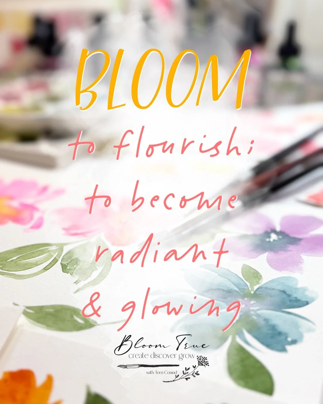 May you flourish, and feel radiant and glowing. 💛☀️🌼

Today, and every day, create, discover &amp; grow.

Terri
All links are accessible in my bio 💛☀️🖌️

#bloomtrue
#watercolorflowers
#justbefloral
#watercolourflorals
#loosewatercolorflorals