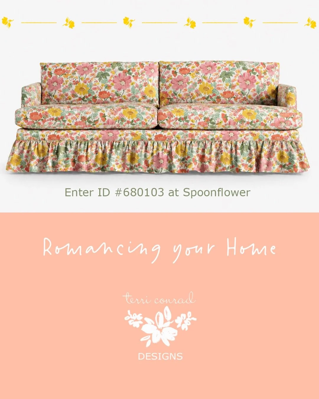 Isn&rsquo;t she pretty?  This is the sign you&rsquo;ve been waiting for. . . . to romance your home and your wardrobe. This quintessential cottage floral, with its fresh vintage aesthetic is a part of my Sweet Life collection available in my Spoonflo